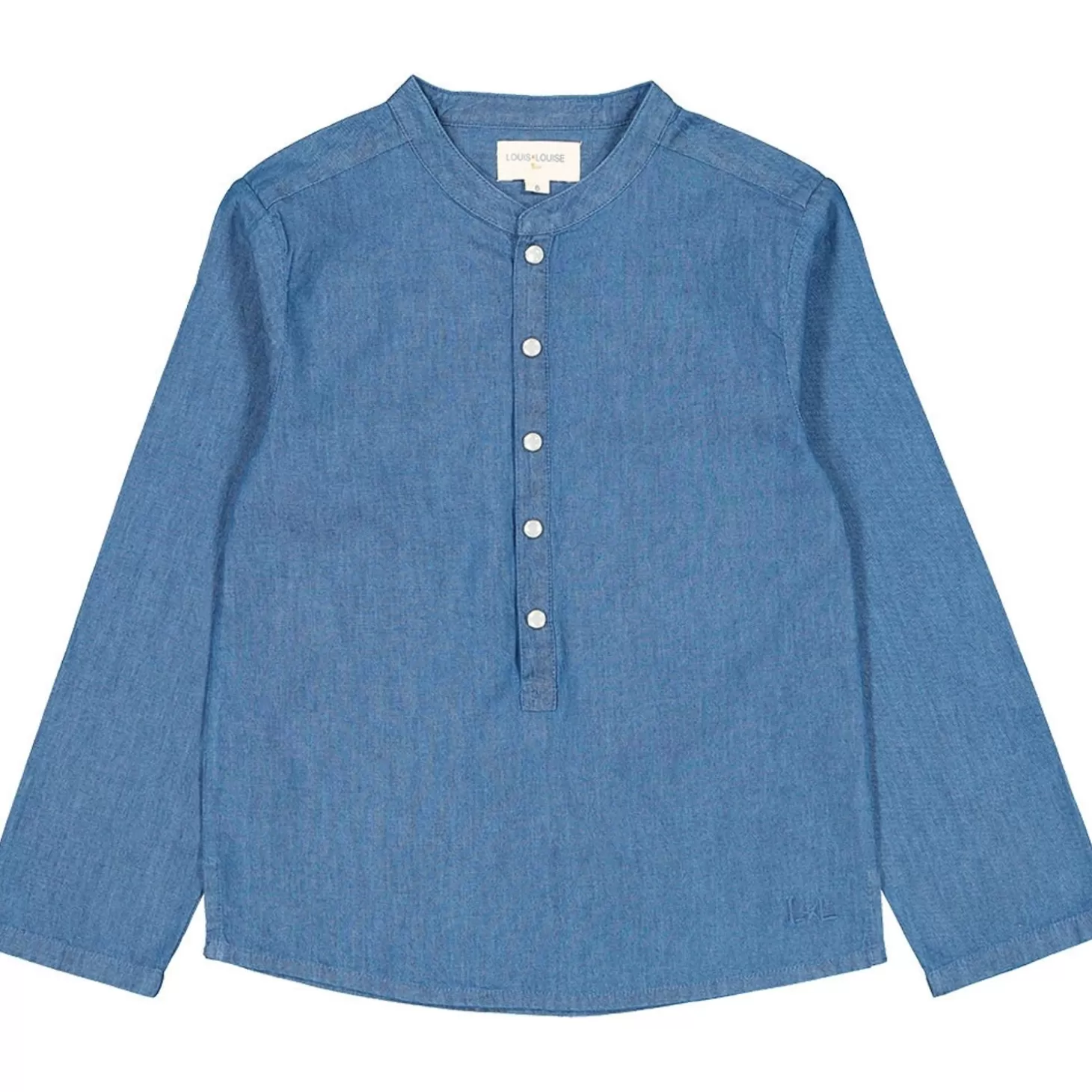 Overhemden, Kurtas, T-Shirts | LOUIS LOUISE Chemise Grand Pere Chambray Bouton-Pers