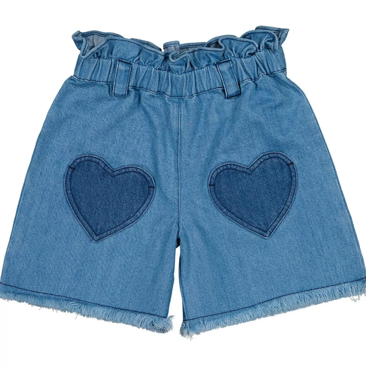 Rokken, Korte Broeken, Broeken | LOUIS LOUISE Korte Coolette-Denim-Patchwork