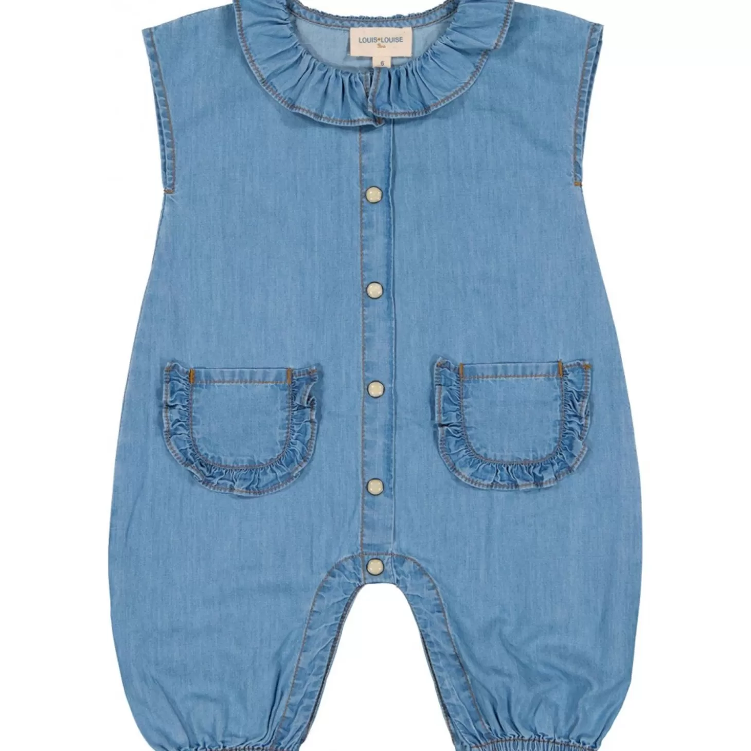 Jurken, Overalls, Pyjama'S | LOUIS LOUISE Kortom Kroket Chambray