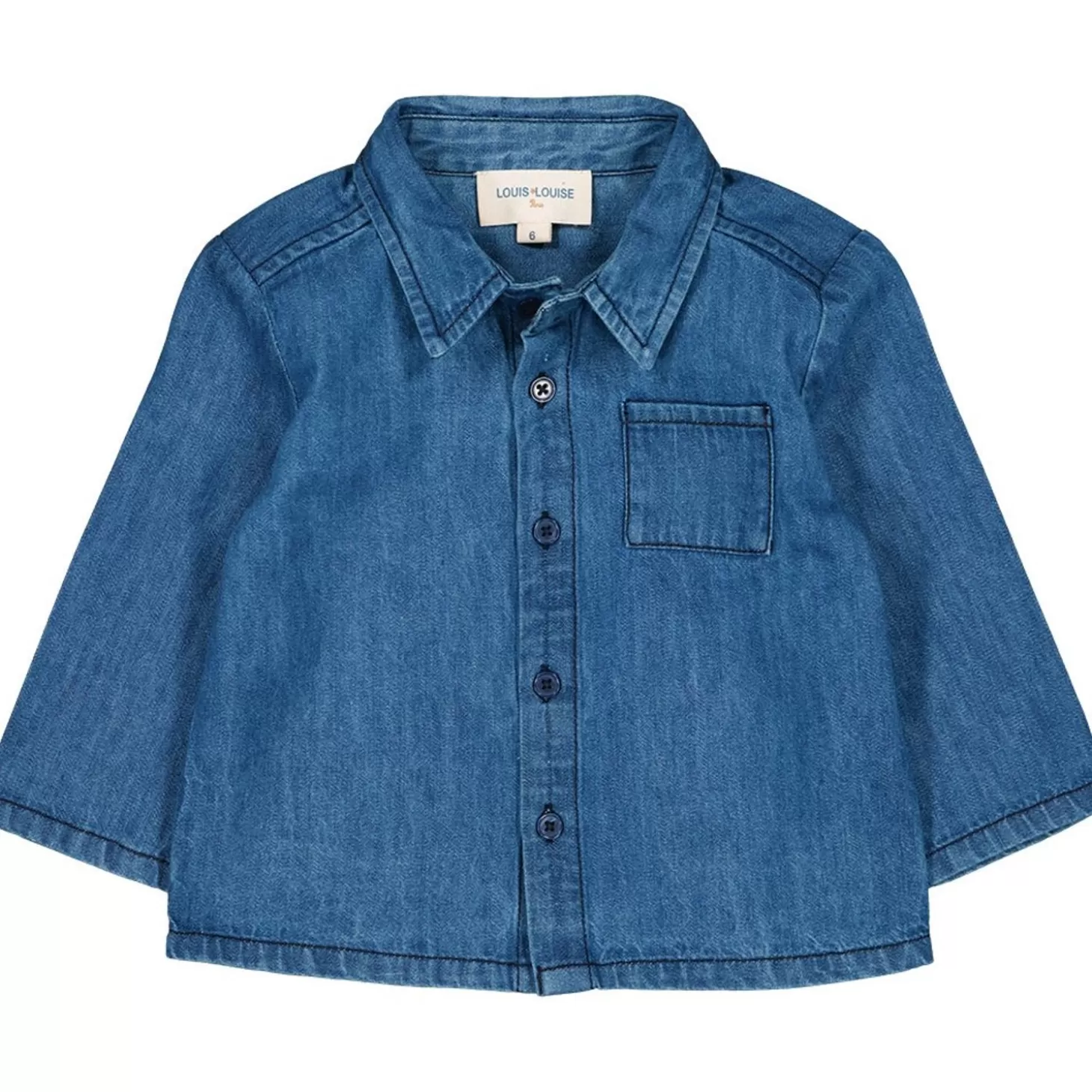 Shirts, Tops Babyjongen | LOUIS LOUISE Overhemd Leon Chambray