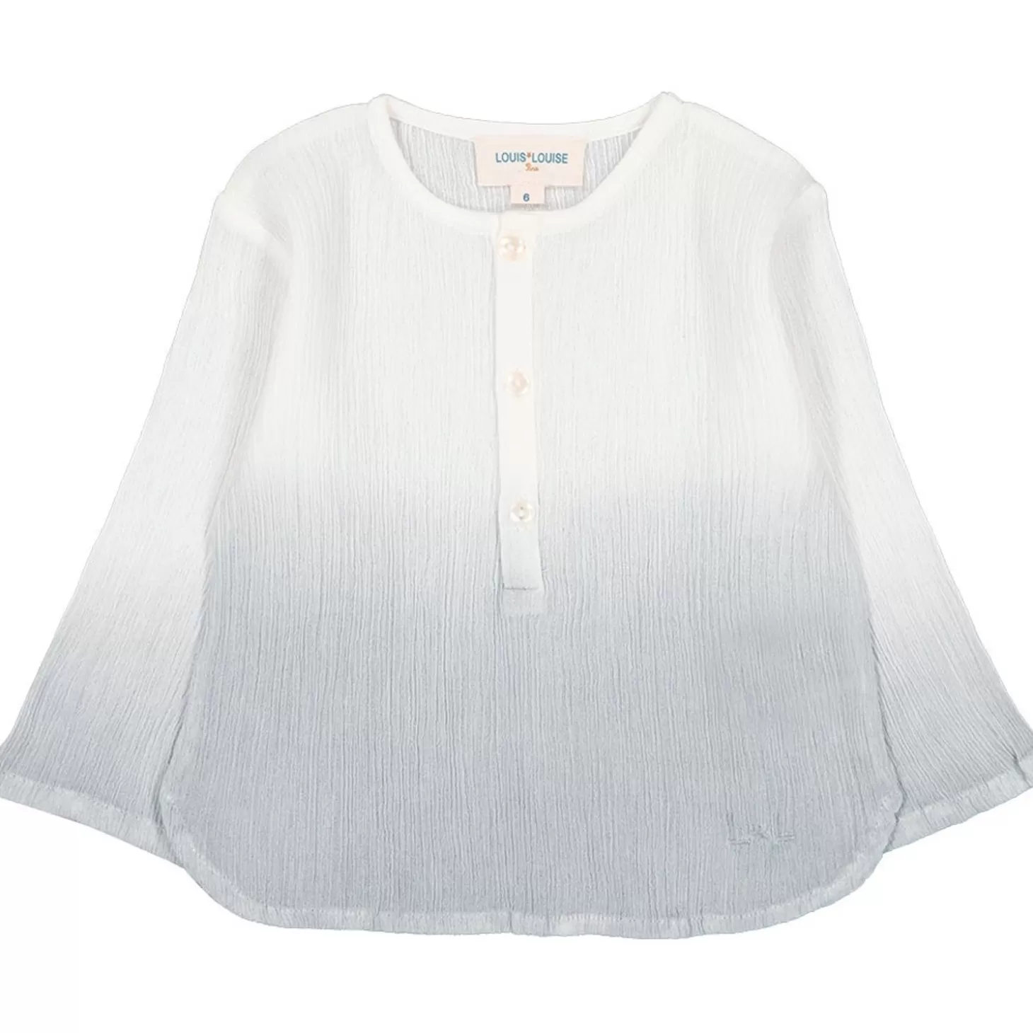 Shirts, Tops Babyjongen | LOUIS LOUISE Overhemd Oncle Crepe Dip Dye