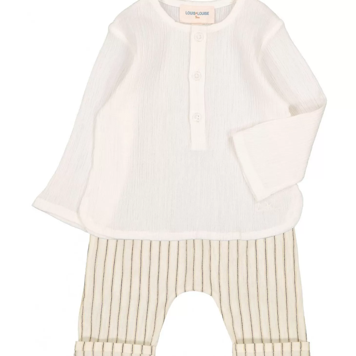 Shirts, Tops Babyjongen | LOUIS LOUISE Overhemd Oncle Katoen Crepe