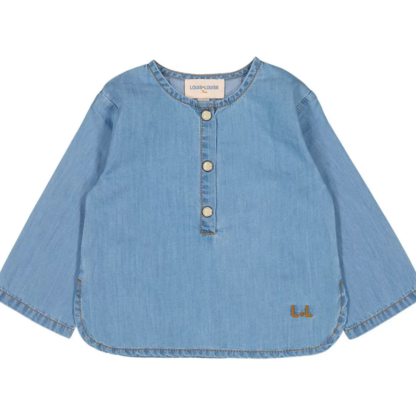 Shirts, Tops Babyjongen | LOUIS LOUISE Overhemd Oom Chambray