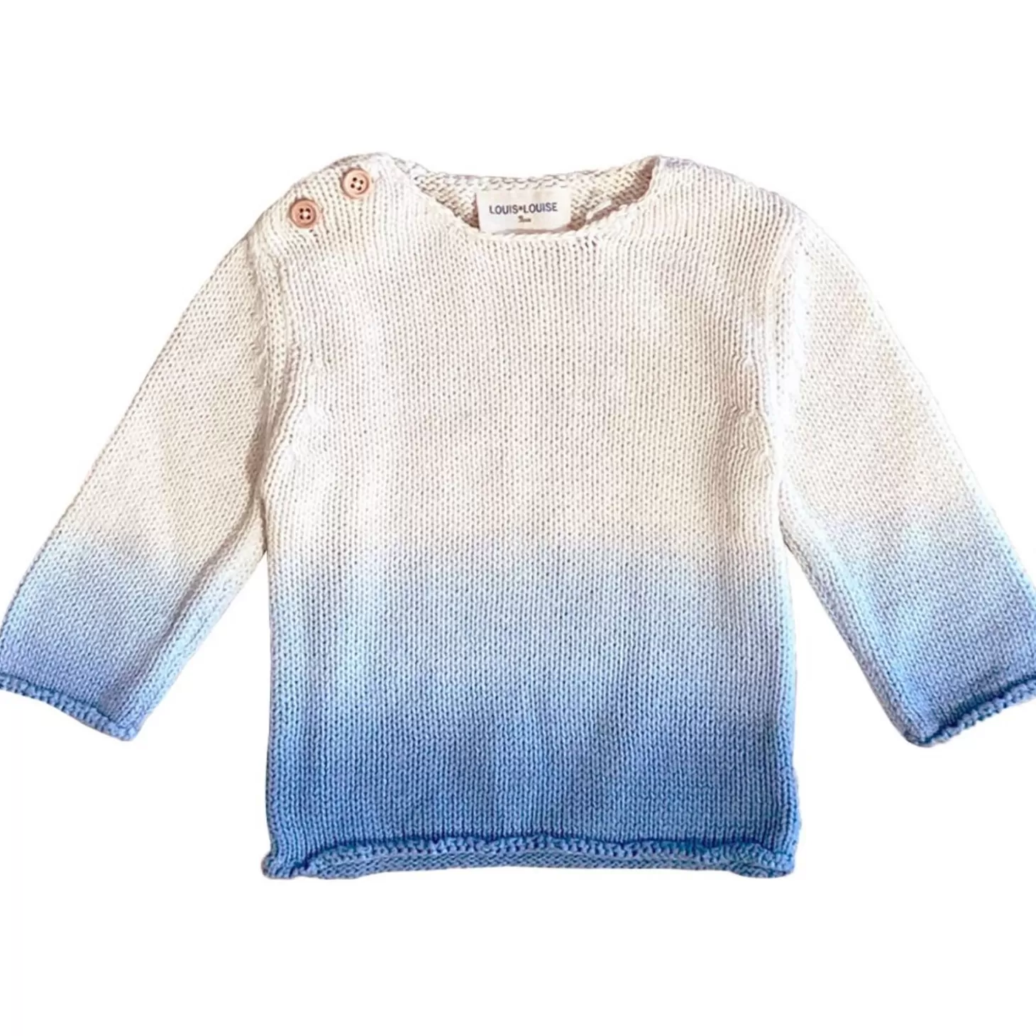 Vesten, Truien, Sweatshirts | LOUIS LOUISE Pull Bobby Gebreide Katoenen Dip-Dye