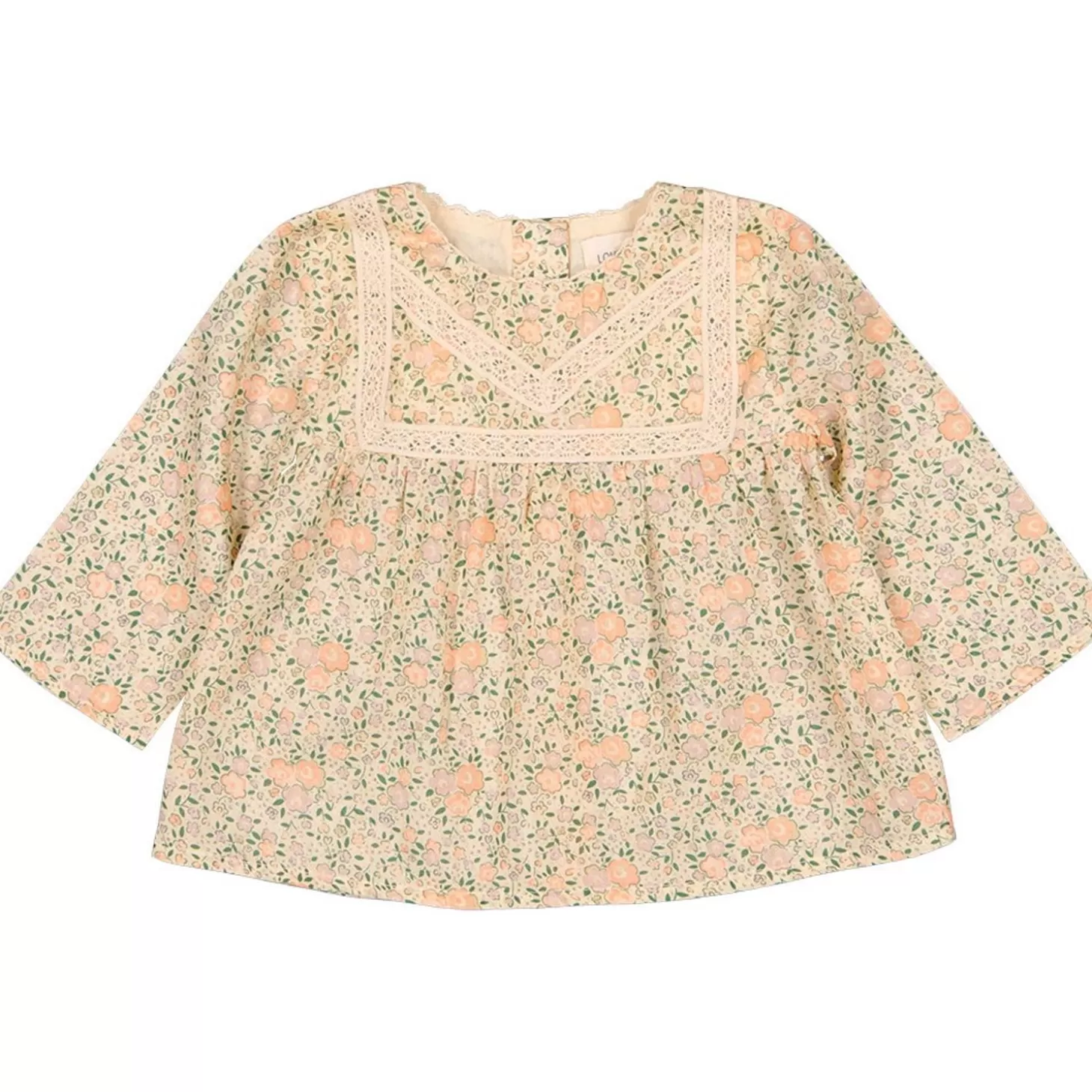 Blouses, Tops Babymeisjes | LOUIS LOUISE Tuniek Comtesse Katoenen Sluier Romantische Bloem