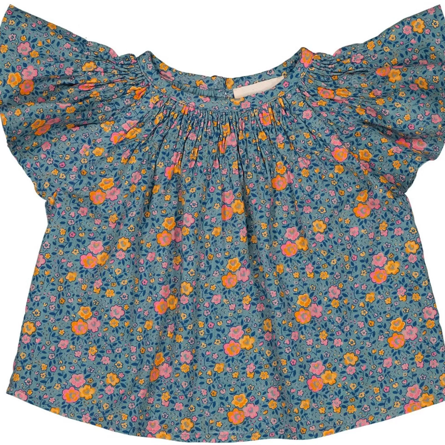 Blouses, Tops Babymeisjes | LOUIS LOUISE Tuniek Soleil Katoenen Sluier Romantische Bloem